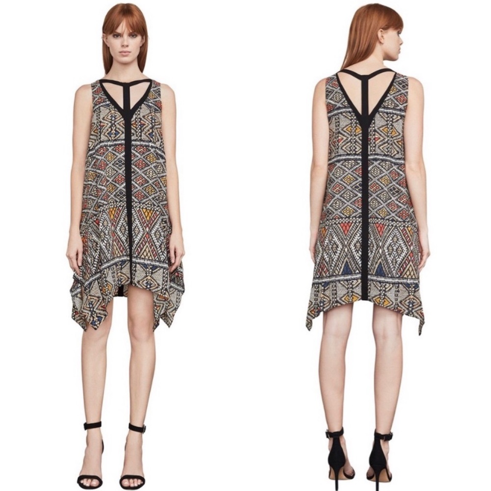 BCBGMAXAZRIA Tian Handkerchief-Hem Dress